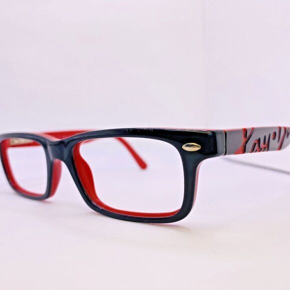 Ray-Ban Authentic Eyeglasses RB 1535 3573 46 [] 16 125 MM Black Red Pattern - Picture 1 of 8